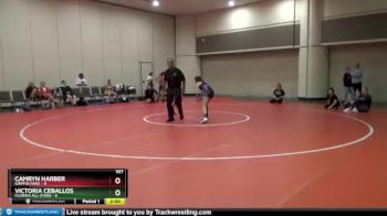 107 lbs Semis & Wb (16 Team) - Camryn Harber, Griffin Fang vs Victoria Ceballos, Florida All-Stars