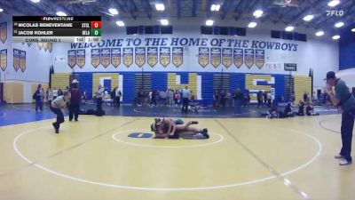 140 lbs Cons. Round 2 - Jacob Kohler, Deland vs Nicolas Beneventane, St Cloud