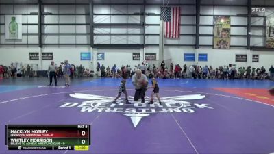 45 lbs Round 1 (4 Team) - Macklyn Motley, LEXINGTON WRESTLING CLUB vs Whitley Morrison, BELIEVE TO ACHIEVE WRESTLING CLUB