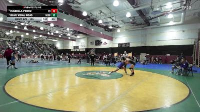 145 lbs Cons. Round 4 - Isabella Perez, Palm Desert vs Blue Vidal Rojo, Norwalk