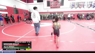 47-55 lbs Round 1 - Milah Ortega, Scrap Yard Garage Wrestling vs Sofiamarie Rosales, SelahFlo Vikings Wrestling