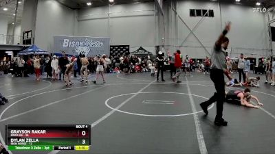 88 lbs Placement (4 Team) - Dylan Zella, Iron Horse vs Grayson Rakar, Kings K6