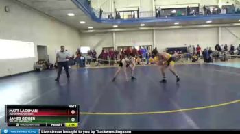 165 lbs Quarterfinal - Matt Lackman, Alvernia University vs James Geiger, Wilkes University