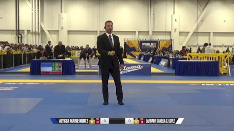 Barbara Daniela G. Lopez vs Alyssa Marie Kurtz 2024 World IBJJF Jiu-Jitsu No-Gi Championship