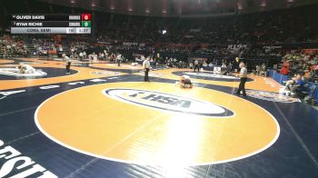 3A 144 lbs Cons. Semi - Oliver Davis, Chicago (Brother Rice) vs Ryan Richie, Edwardsville (H.S.)