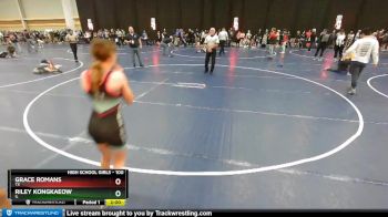 100 lbs Champ. Round 1 - Grace Romans, TX vs Riley Kongkaeow, IL