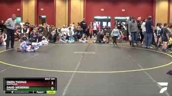 78 lbs Round 1 - Owen Thomas, Unattached vs David Wesierski, Unattached