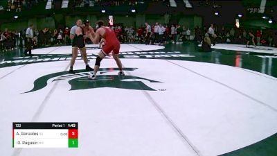 133 lbs 1st Place Match - Dylan Ragusin, Michigan vs Andre Gonzales, Ohio State