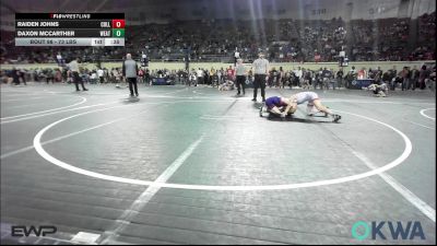 73 lbs Semifinal - Raiden Johns, Collinsville Cardinal Youth Wrestling vs Daxon McCarther, Weatherford Youth Wrestling