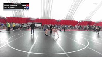 120 lbs Champ. Round 1 - Hunter Wilkinson, Combat WC School Of Wrestling vs Isaac Weber, Ringers Wrestling Club