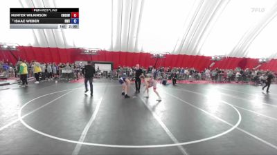 120 lbs Champ. Round 1 - Hunter Wilkinson, Combat WC School Of Wrestling vs Isaac Weber, Ringers Wrestling Club