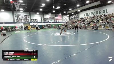 113 lbs Cons. Semi - Gabriel Sanchez, Murrieta Mesa vs Roc Greer, Murrieta Valley