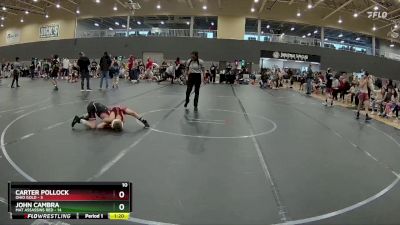 64 lbs Round 1 (6 Team) - Carter Pollock, Ohio Gold vs John Cambra, Mat Assassins Red