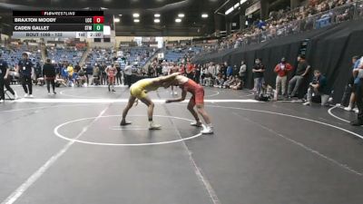 133 lbs Champ. Round 2 - Caden Gallet, University Of Saint Mary (KS) vs Braxton Moody, Labette Community College