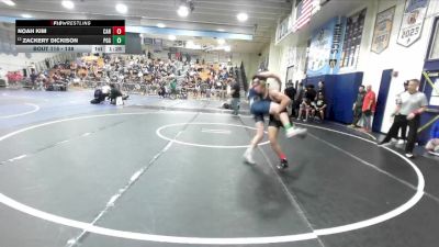 138 lbs Champ. Round 2 - Noah Kim, Canyon vs Zackery Dickison, Pacifica (Garden Grove)