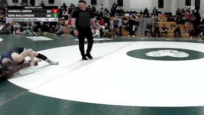 150 lbs Quarterfinal - Churhill Armor, Brockton vs Ezra Baillargeon, Cumberland