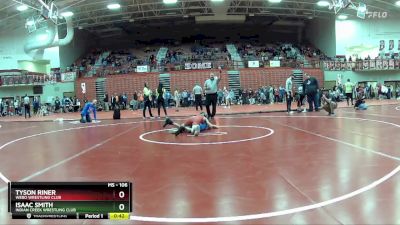 106 lbs Champ. Round 1 - Tyson Riner, Webo Wrestling Club vs Isaac Smith, Indian Creek Wrestling Club