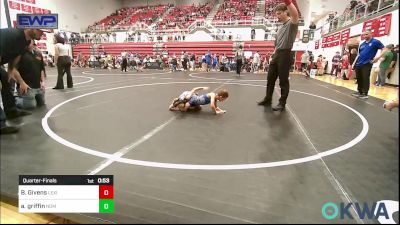 49 lbs Quarterfinal - Brandon Givens, Lexington Wrestling Club vs Austin Griffin, Team Nomad