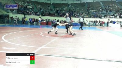 88 lbs Round Of 16 - Taylor Dover, Norman JH vs Desire Hallmark, Coweta