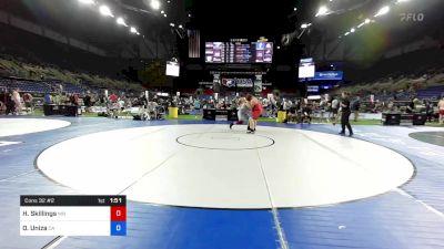 285 lbs Cons 32 #2 - Hayden Skillings, Minnesota vs Oliver Uniza, California