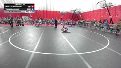 132 lbs Quarterfinal - Segan Cartwright, Lodi Wrestling Club vs Tobias Gehring, Slinger Red Rhinos Wrestling Club