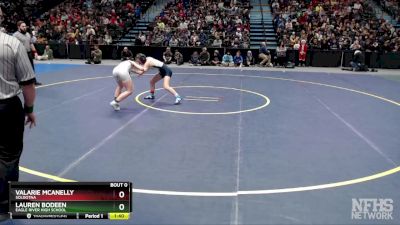 107G 1st Place Match - Lauren Bodeen, Eagle River High School vs Valarie McAnelly, Soldotna