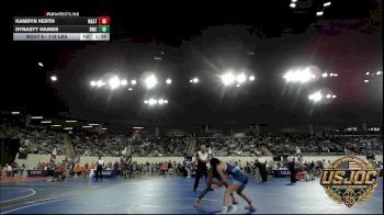 118 lbs Round Of 16 - Kamdyn Kerth, Weatherford Youth Wrestling vs Dynasty Haines, Hays Wrestling Club