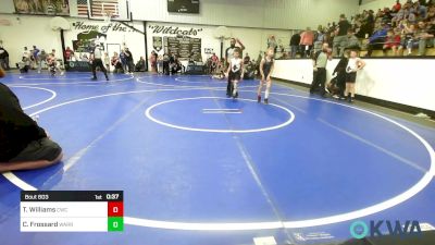 73 lbs Quarterfinal - Tyrion Williams, Claremore Wrestling Club vs Casen Frossard, Warrior Wrestling Club