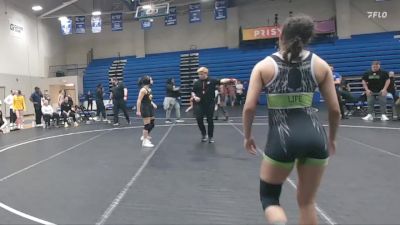 110 lbs 1st Place Match - Nyla Valencia, Iowa vs Diana Gonzalez, Life University