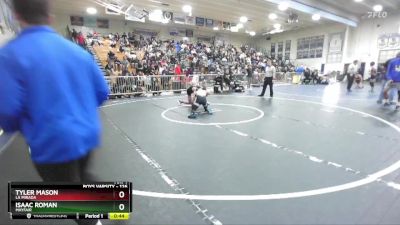 126 lbs Cons. Round 3 - Isaac Roman, Mayfair vs Tyler Mason, La Mirada