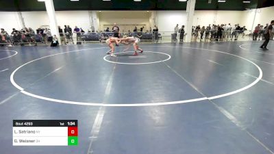 126 lbs Consi Of 16 #2 - Luke Satriano, NY vs Garrison Weisner, OH