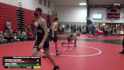 Round 1 - Reese Kibbe, Mediapolis Bulldogs vs Thomas Watson, Fort Madison Wrestling Club