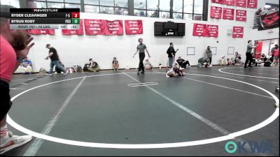 76 lbs 3rd Place - Ryder Cleavinger, F-5 Grappling vs Byrun Roby, Piedmont