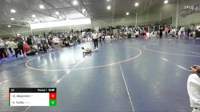 52 lbs 1st Place Match - Kelly Tuttle, Idaho Falls Tiger Wrestling vs Damian Alejandre, Ogden Tigers