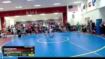 170 lbs Cons. Round 1 - Mason Brown, Jackson Hole vs Alexzander Cooley, Green River