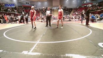 170 lbs Quarterfinal - Cash Ryals, Fort Gibson Youth Wrestling vs JORDAN MCKINNEY, Team Tulsa Wrestling Club