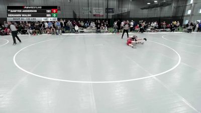 132 lbs Champ. Rd Of 64 - Benjamin Walsh, Moen Wrestling Academy vs Sawyer Anderson, Team Idaho Wrestling Club