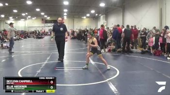86 lbs Cons. Round 1 - Ellie Niederer, Grayling Grapplers vs Skylynn Campbell, Holt WC