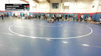 Boys 120 lbs Cons. Round 3 - Wesley Tran, Bellarmine Boys vs Michael Schliewe, El Camino Boys