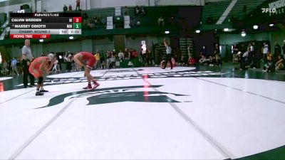 133 lbs Champ. Round 2 - Calvin Werden, Northern Illinois vs Massey Odiotti, Northwestern