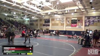 116 lbs Champ. Round 2 - Sereena Baca, La Quinta vs Isabella Ahn, Vista Murrieta