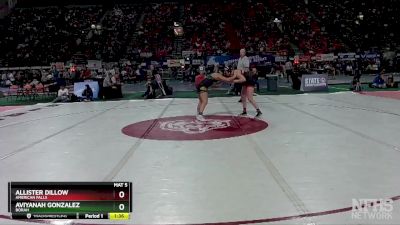 G 120 lbs Quarterfinal - Allister Dillow, American Falls vs Aviyanah Gonzalez, Borah