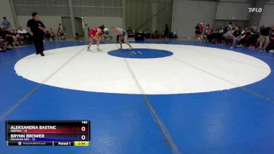 140 lbs Placement Matches (8 Team) - Aleksandra Bastaic, Indiana vs Brynn Brower, Michigan Red