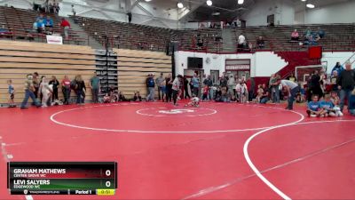 45-47 lbs Round 3 - Graham Mathews, Center Grove WC vs Levi Salyers, Edgewood WC