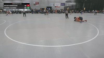 165 lbs Cons. Sub-quarters - Gabriel Oliveira, Built By Brunson vs Myles Handsaker, Immortal Athletics WC