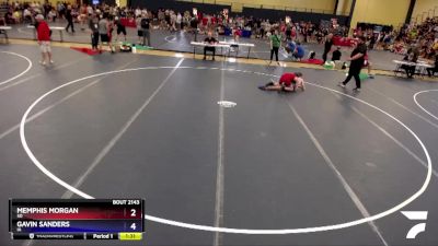 120 lbs Cons. Round 1 - Memphis Morgan, SD vs Gavin Sanders, IA