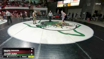 190 lbs Round 2 (8 Team) - Braden Swanson, Canyon vs Zackery Burks, Fort Worth Benbrook