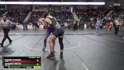 190 lbs Semifinal - Cayden Schwab, Tiger vs Shadrick Bruce, Ark City