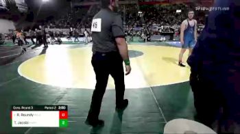 2A 195 lbs Cons. Round 3 - Reagan Roundy, West Jefferson vs Trayton Jacobi, Marsing