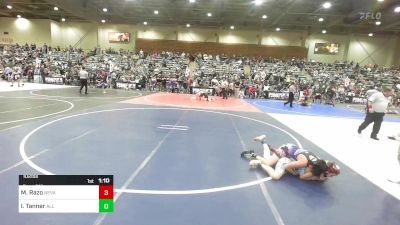 102 lbs Round Of 16 - Matthew Razo, Nevada Elite vs Ike Tanner, All In Wr Acd